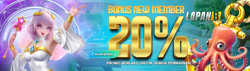 BONUS NEW MEMBER 20%